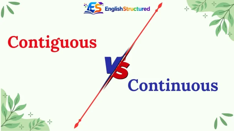 Contiguous vs Continuous