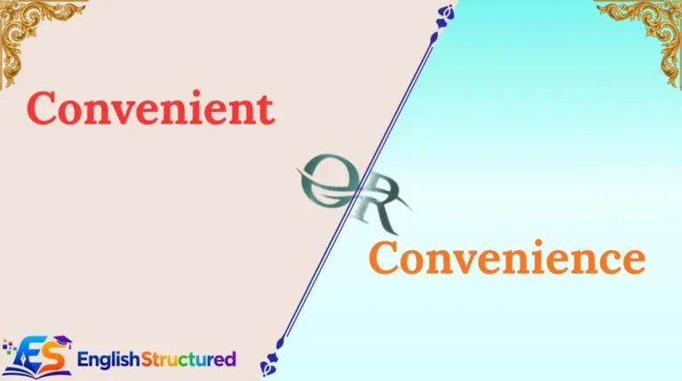 Convenient or Convenience