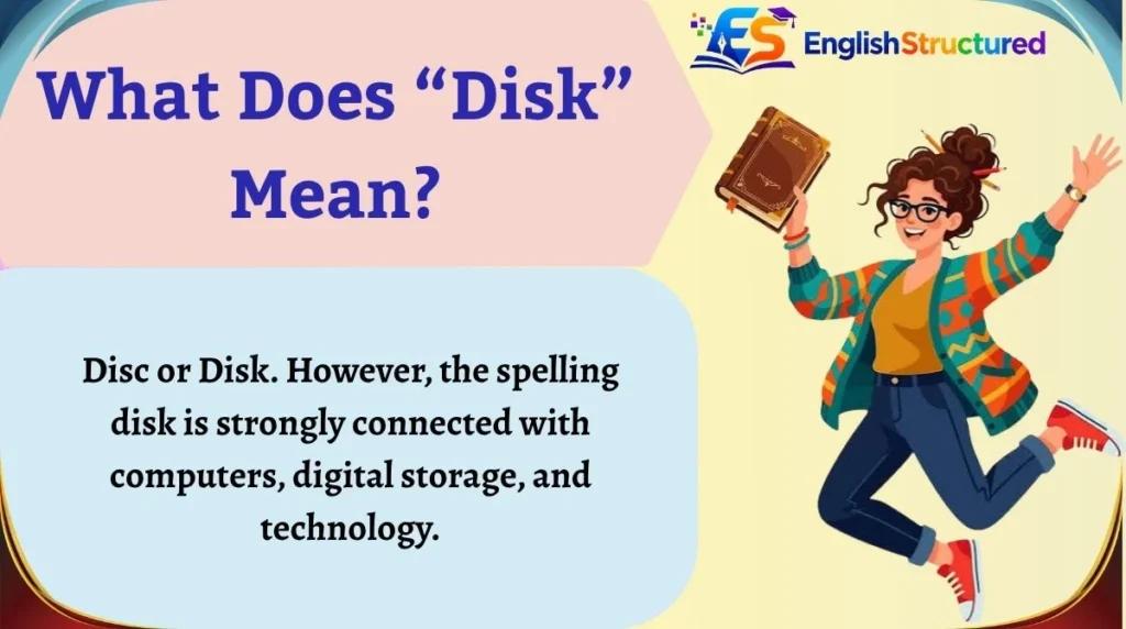 What Does “Disk” Mean?