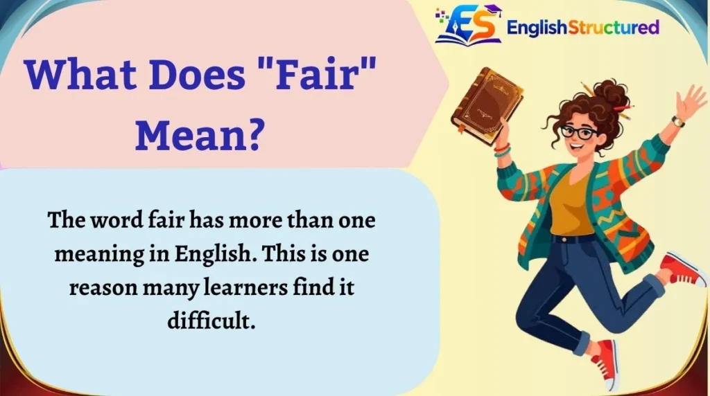 What Does "Fair" Mean?