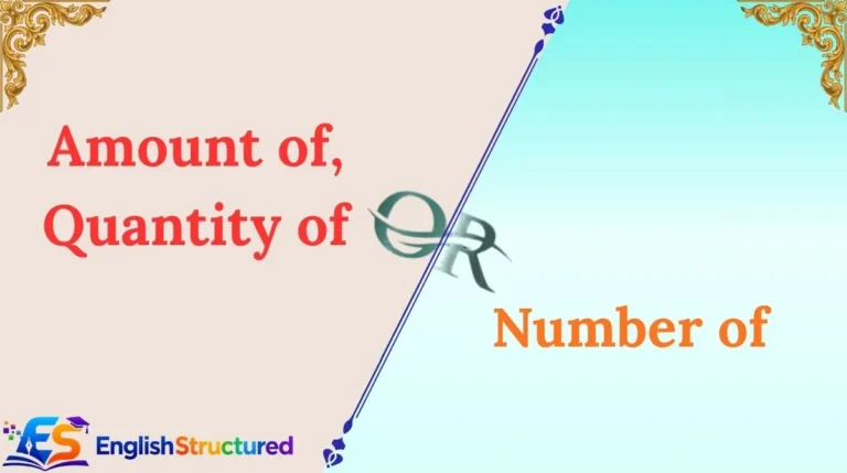 Amount of, Quantity of, or Number of