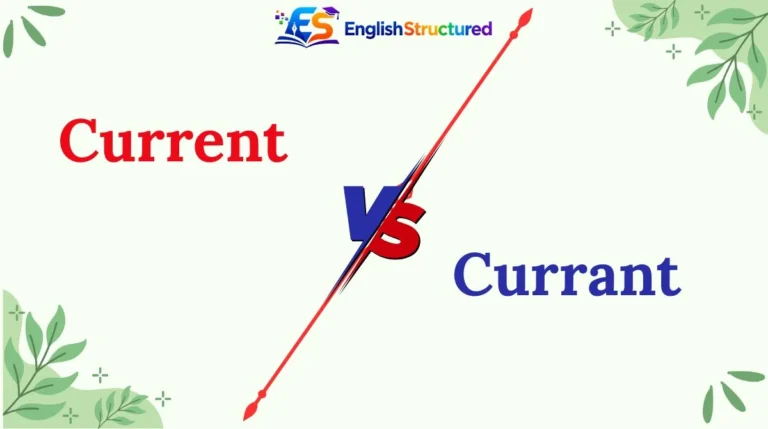 Current vs Currant