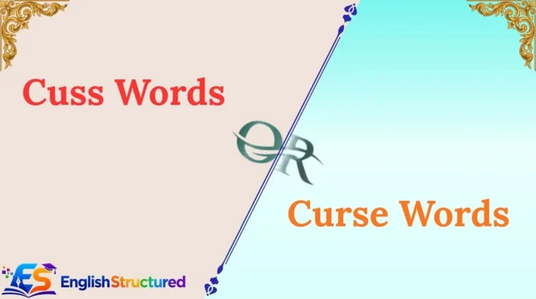 Cuss Words or Curse Words