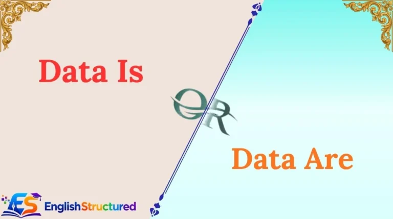 Data Is or Data Are