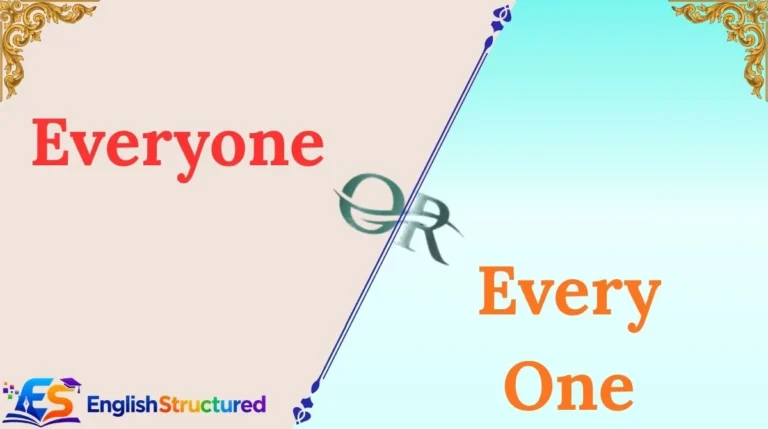 Everyone or Every One
