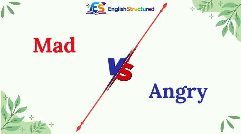 Mad vs Angry