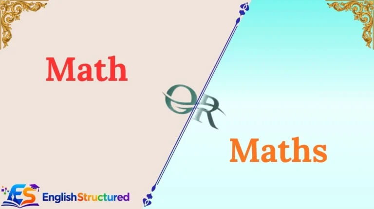 Math or Maths