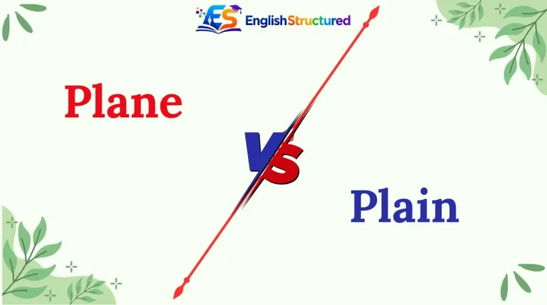 Plane vs Plain