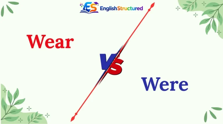 Wear vs Were vs Where