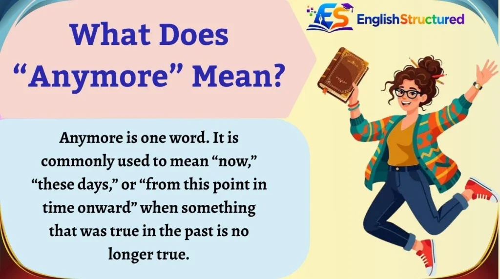 What Does “Anymore” Mean?