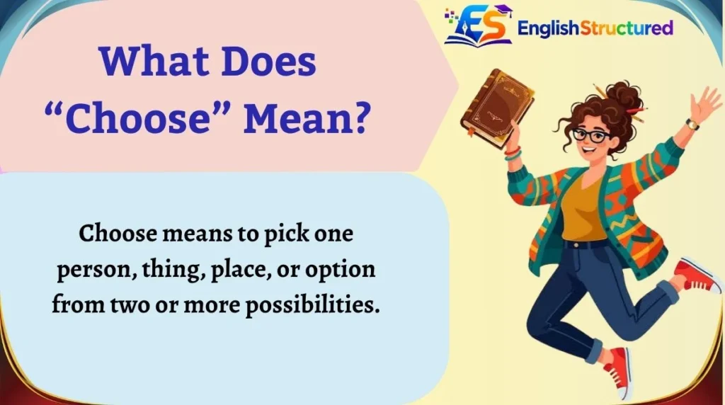 What Does “Choose” Mean?