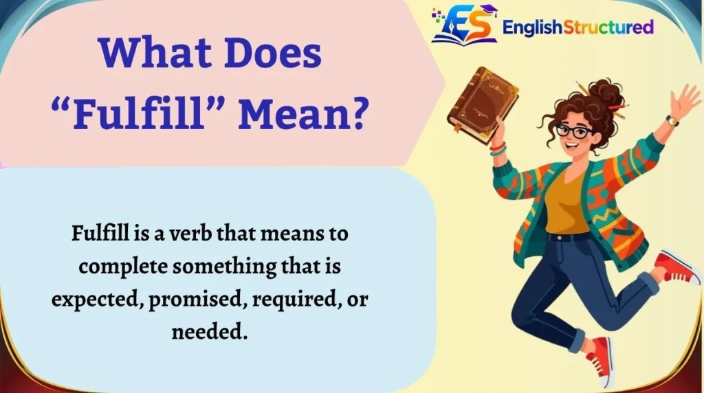 What Does “Fulfill” Mean?