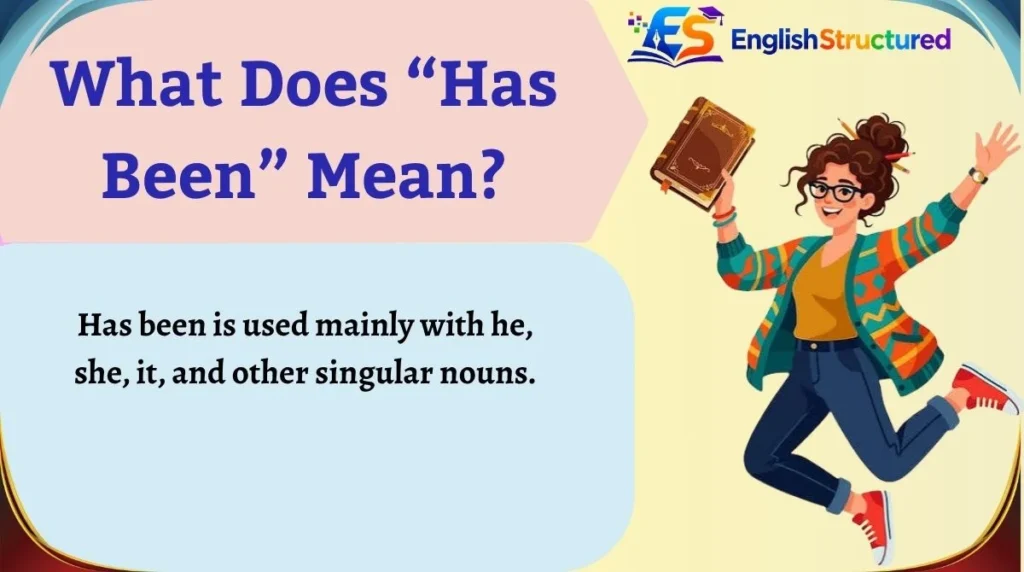What Does “Has Been” Mean?