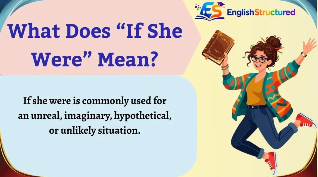 What Does “If She Were” Mean?