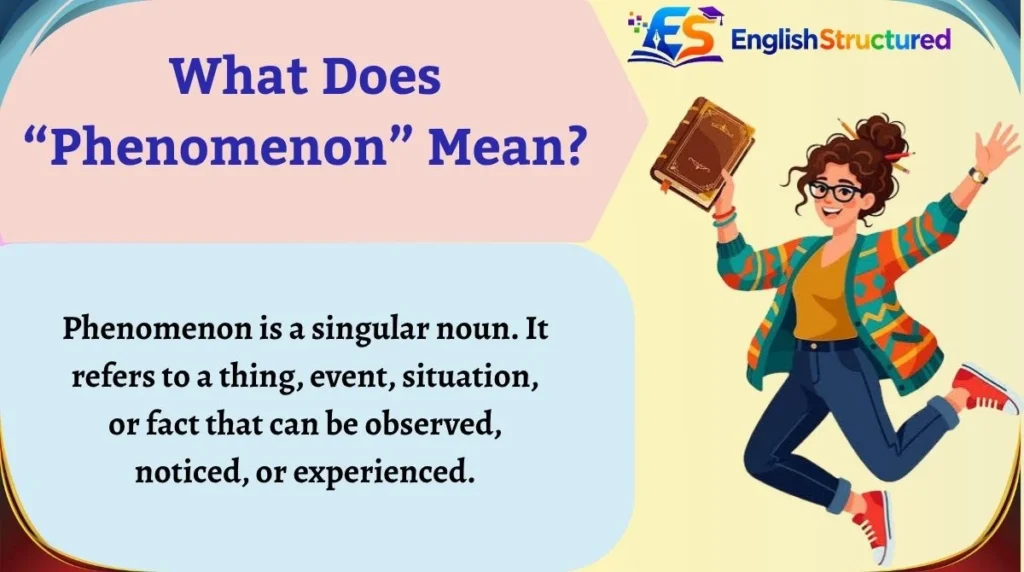 What Does “Phenomenon” Mean?