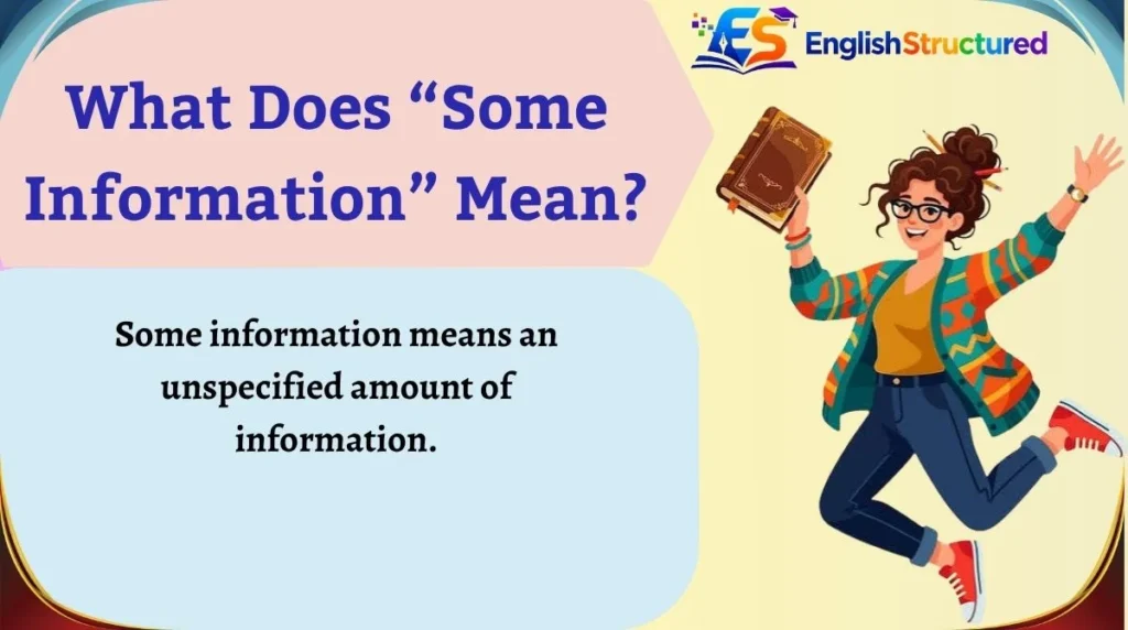 What Does “Some Information” Mean?