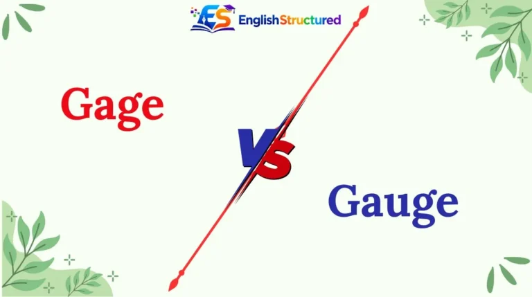 Gage vs Gauge