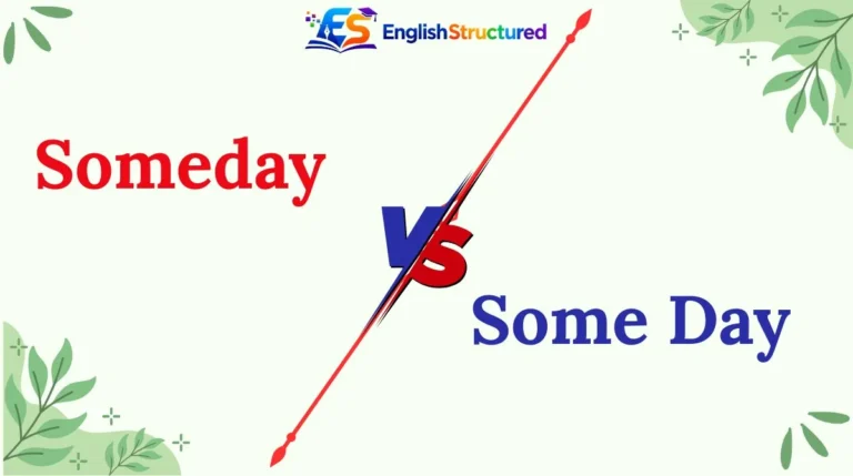 Someday vs Some Day