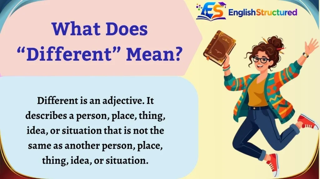 What Does “Different” Mean?