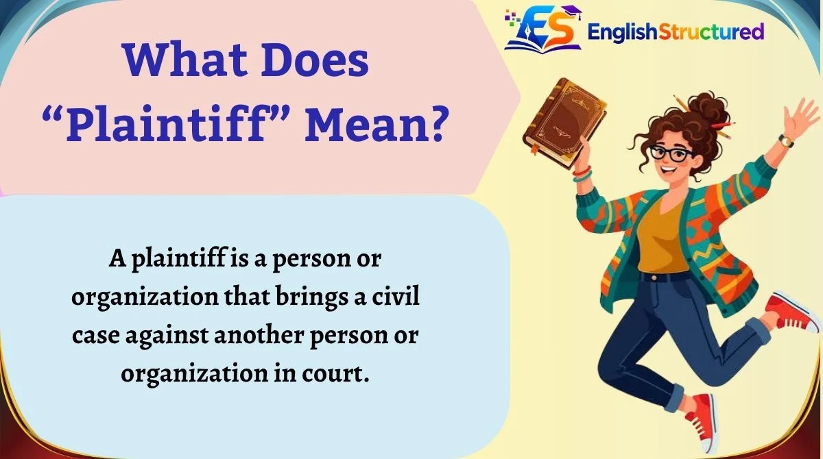 What Does “Plaintiff” Mean?